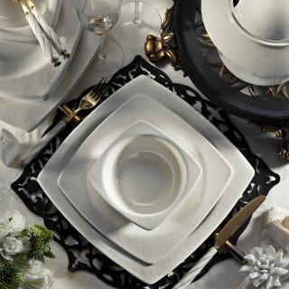 Kütahya Porselen Bone Mare 9559 62 Parça Yemek Takımı