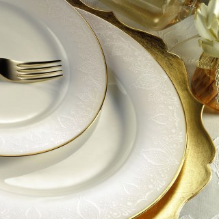 Kütahya Porselen Bone Kalipso 92794 62 Parça Yemek Takımı