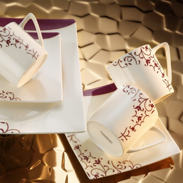 Kütahya Porselen Square Bone 65106 84 Parça Yemek Takımı