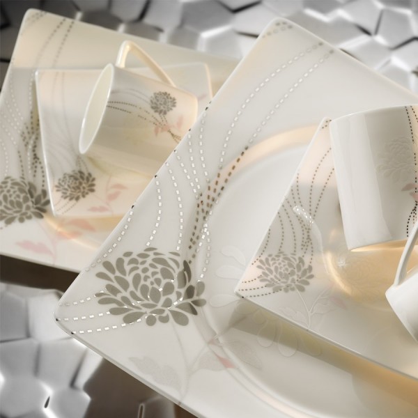 Kütahya Porselen Square Bone 65102 84 Parça Yemek Takımı