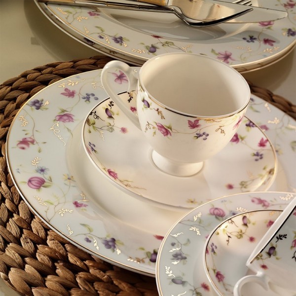 Kütahya Porselen Bone China 25133 84 Parça Yemek Takımı