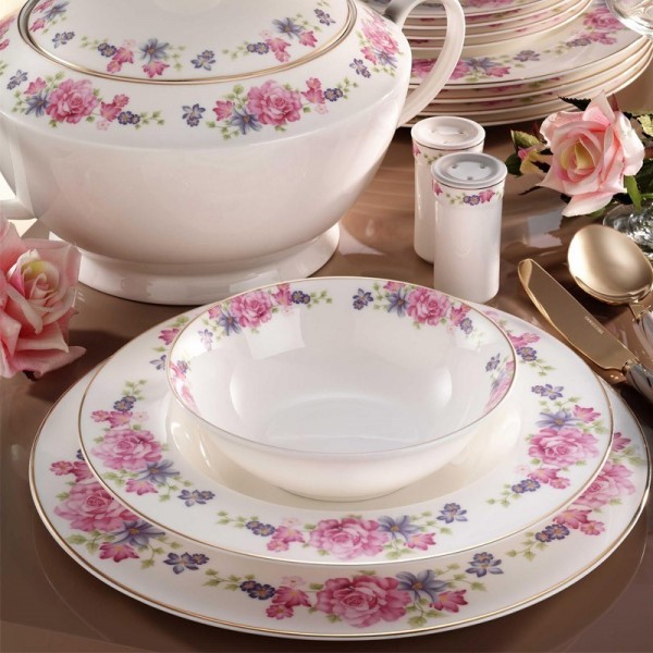 Kütahya Porselen Bone China 25138 84 Parça Yemek Takımı