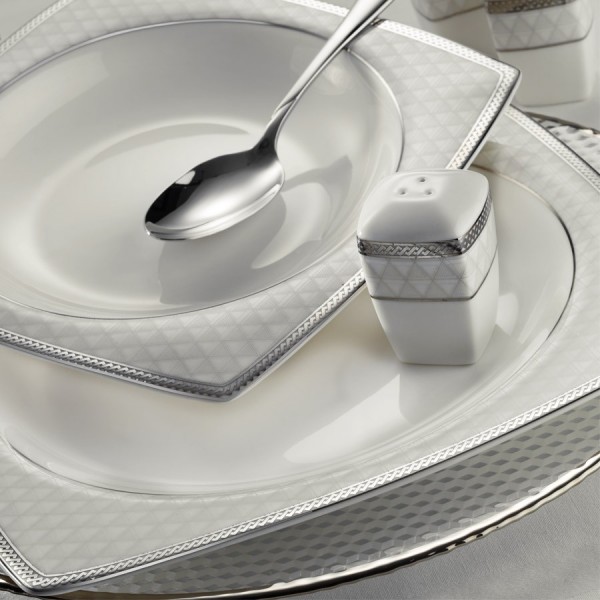Kütahya Porselen Bone Mare 9680 62 Parça Yemek Takımı