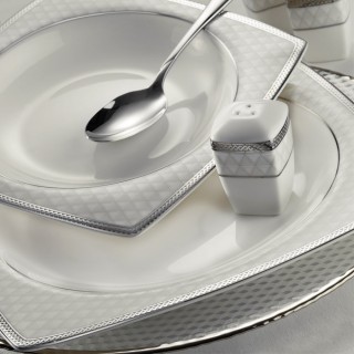 Kütahya Porselen Bone Mare 9680 62 Parça Yemek Takımı