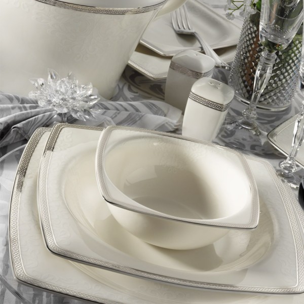 Kütahya Porselen Bone Mare 9682 62 Parça Yemek Takımı