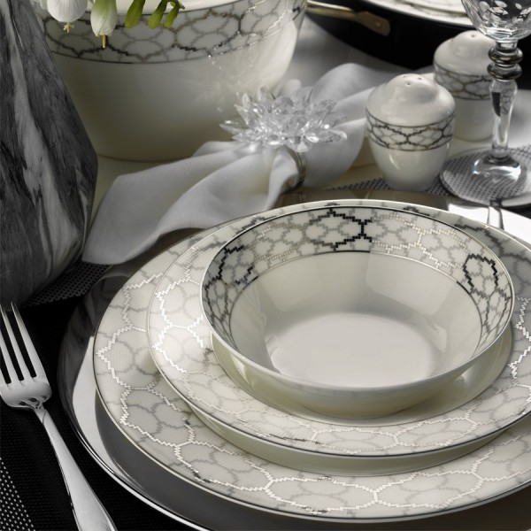 Kütahya Porselen Bone Kalipso 9624 62 Parça Yemek Takımı