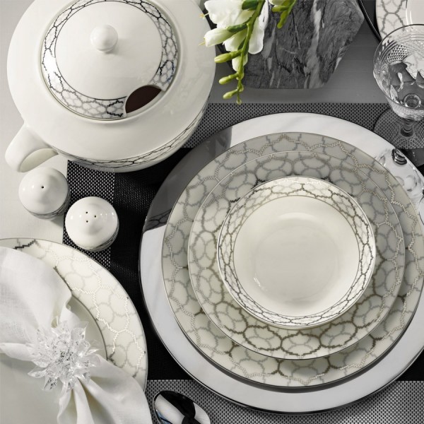 Kütahya Porselen Bone Kalipso 9624 62 Parça Yemek Takımı