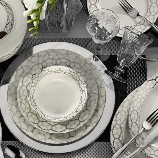 Kütahya Porselen Bone Kalipso 9624 62 Parça Yemek Takımı