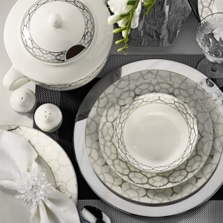 Kütahya Porselen Bone Kalipso 9624 62 Parça Yemek Takımı