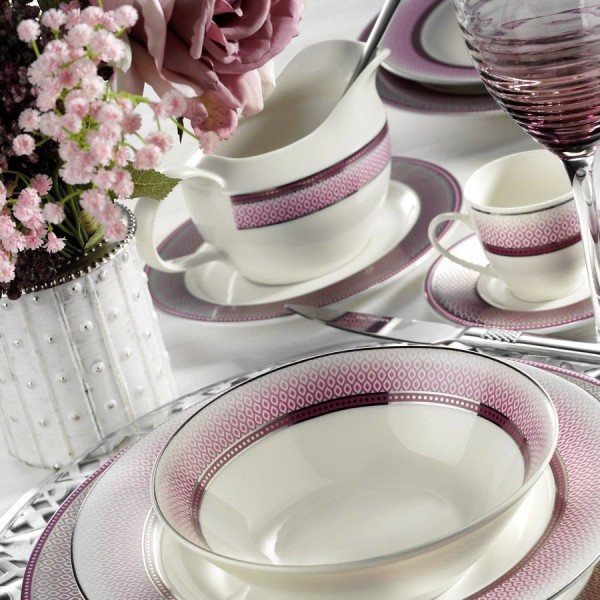 Kütahya Porselen Bone Kalipso 9203 62 Parça Yemek Takımı