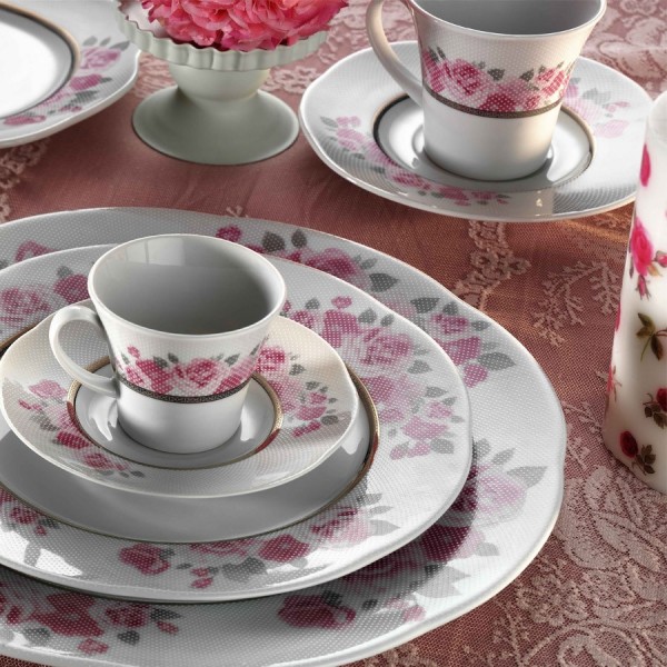 Kütahya Porselen Lindos 62747 83 Parça Yemek Takımı