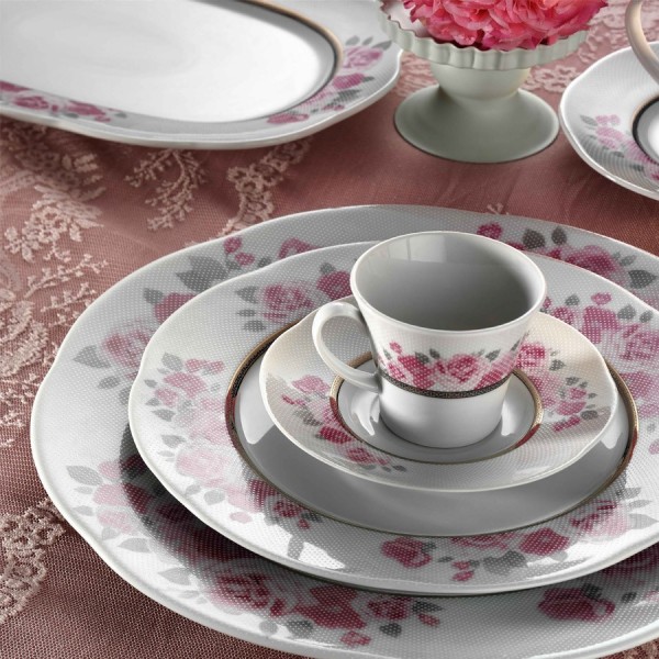 Kütahya Porselen Lindos 62747 83 Parça Yemek Takımı