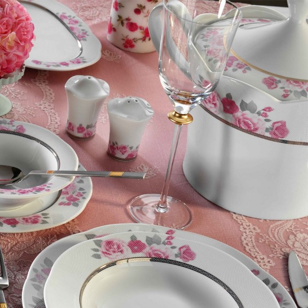 Kütahya Porselen Lindos 62747 83 Parça Yemek Takımı