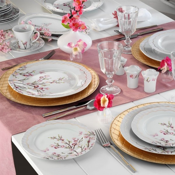 Kütahya Porselen Lindos 8561 83 Parça Yemek Takımı