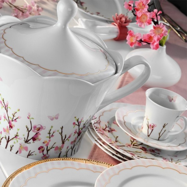 Kütahya Porselen Lindos 8561 83 Parça Yemek Takımı