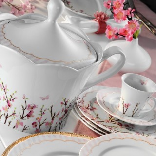 Kütahya Porselen Lindos 8561 83 Parça Yemek Takımı