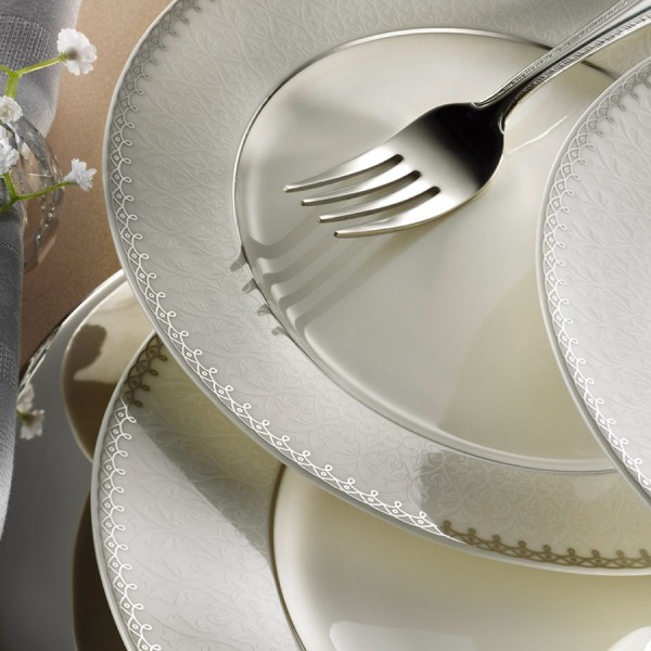 Kütahya Porselen Bone Kalipso 9822 30 Parça Yemek Takımı