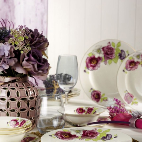Kütahya Porselen Bone Jasmine 9414 24 Parça Yemek Takımı