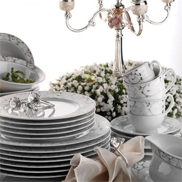Kütahya Porselen Stella 70580 85 Parça Yemek Takımı
