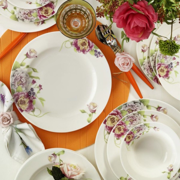 Kütahya Porselen Bone Jasmine 9426 24 Parça Yemek Takımı