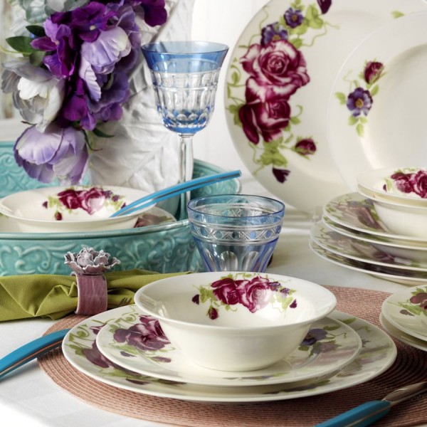 Kütahya Porselen Bone Jasmine 9417 24 Parça Yemek Takımı