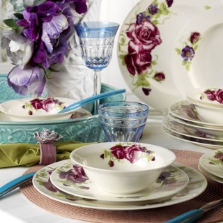 Kütahya Porselen Bone Jasmine 9417 24 Parça Yemek Takımı