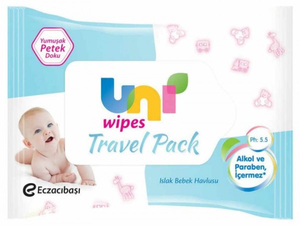 Uni Wipes Travel Pack Islak Bebek Havlusu