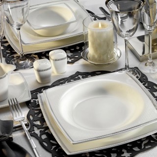 Kütahya Porselen Aliza Bone 35105 83 Parça Yemek Takımı