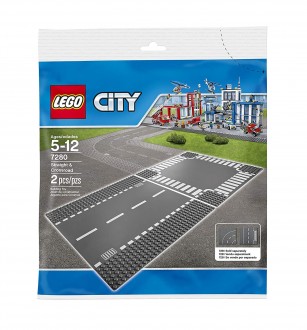 LEGO City 7280 Straight & Crossroad Plates