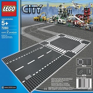 LEGO City 7280 Straight & Crossroad Plates