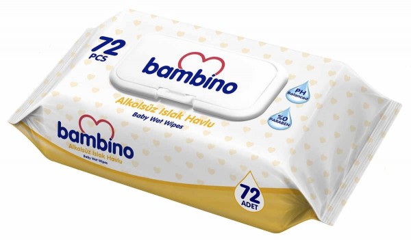 Bambino Baby Islak Havlu (72 Yaprak)