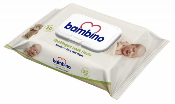 Bambino Yenidoğan Islak Havlu (50 Yaprak)