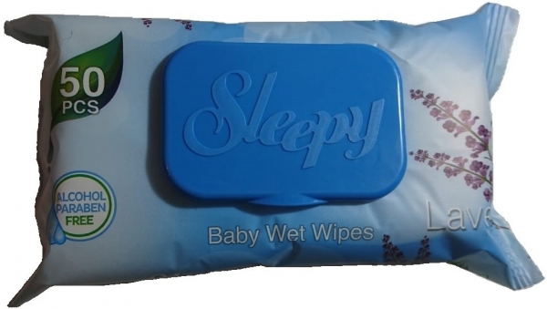 Sleepy Lavanta Kokulu Bebek Islak Havlusu (50 Yaprak)