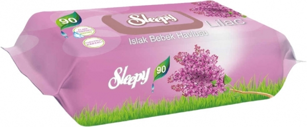 Sleepy Leylak Kokulu Islak Havlu (90 Yaprak)