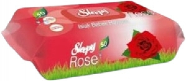 Sleepy Gül Kokulu Islak Havlu (50 Yaprak)