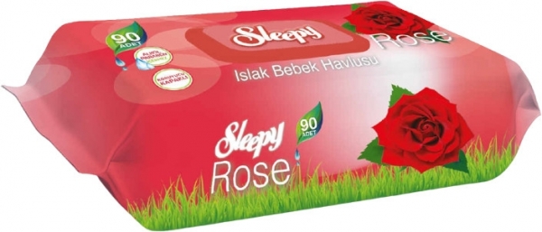 Sleepy Gül Kokulu Islak Havlu (90 Yaprak)