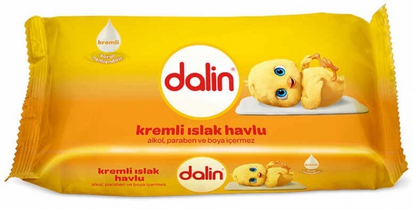 Dalin Kremli Islak Mendil (52 Yaprak)