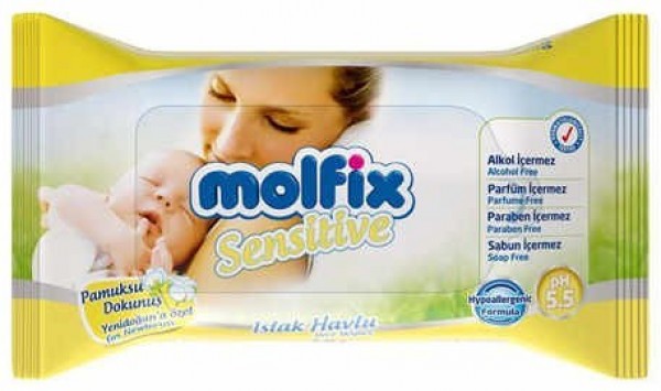 Molfix Sensitive Islak Pamuk Havlu (40 Yaprak)