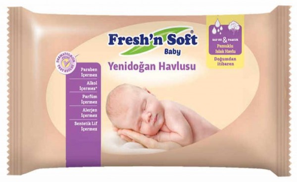 Fresh'n Soft Yenidoğan Havlusu (40 Yaprak)