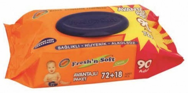 Fresh'n Soft Classic Islak Havlu (90 Yaprak)