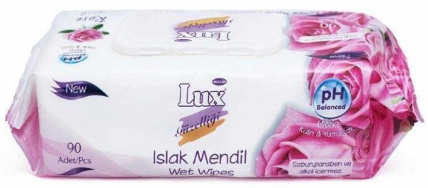 Lux Gül Kokulu Islak Mendil (90 Yaprak)