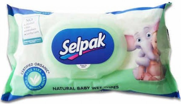 Selpak Natural Islak Mendil (56 Yaprak)