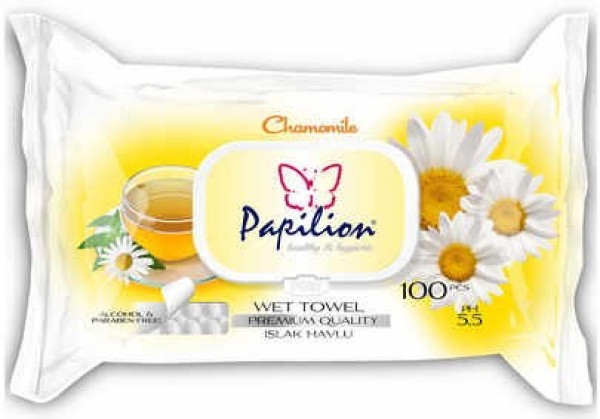 Papilion Papatya Islak Havlu (100 Yaprak)