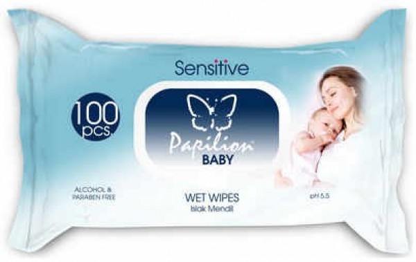 Papilion Sensitive Islak Havlu (100 Yaprak)