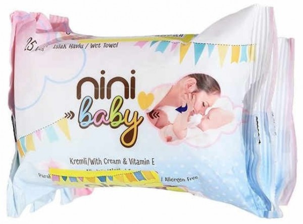 Ninibaby Islak Mendil (25 Yaprak)