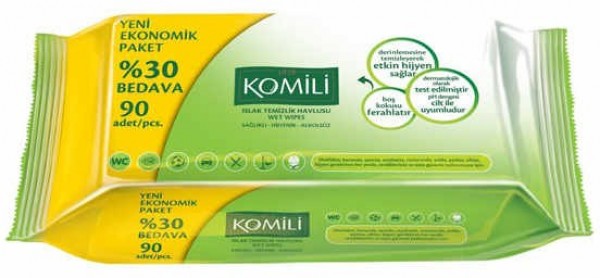 Komili Islak Havlu (90 Yaprak)