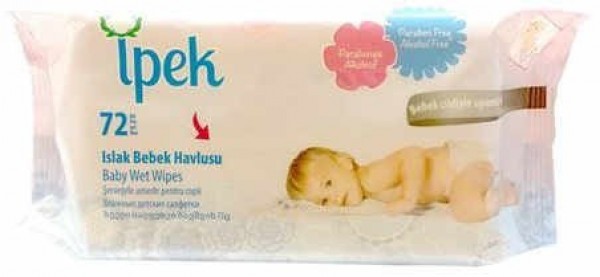 İpek Islak Bebek Havlusu (72 Yaprak)