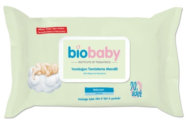 Biobaby Yenidoğan Temizleme Mendili (70 Yaprak)