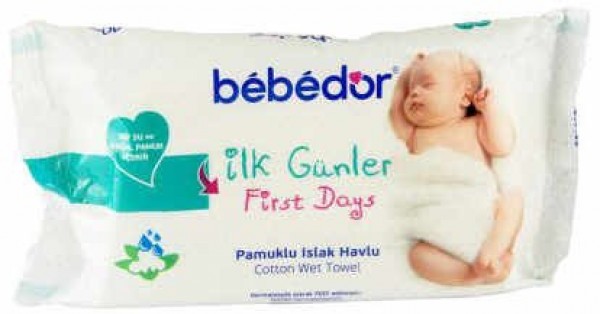 Bebedor İlk Günler Pamuklu Islak Havlu (40 Yaprak)