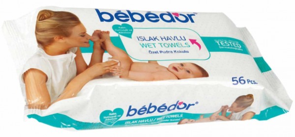 Bebedor Pudra Kokukulu Islak Havlu (56 Yaprak)